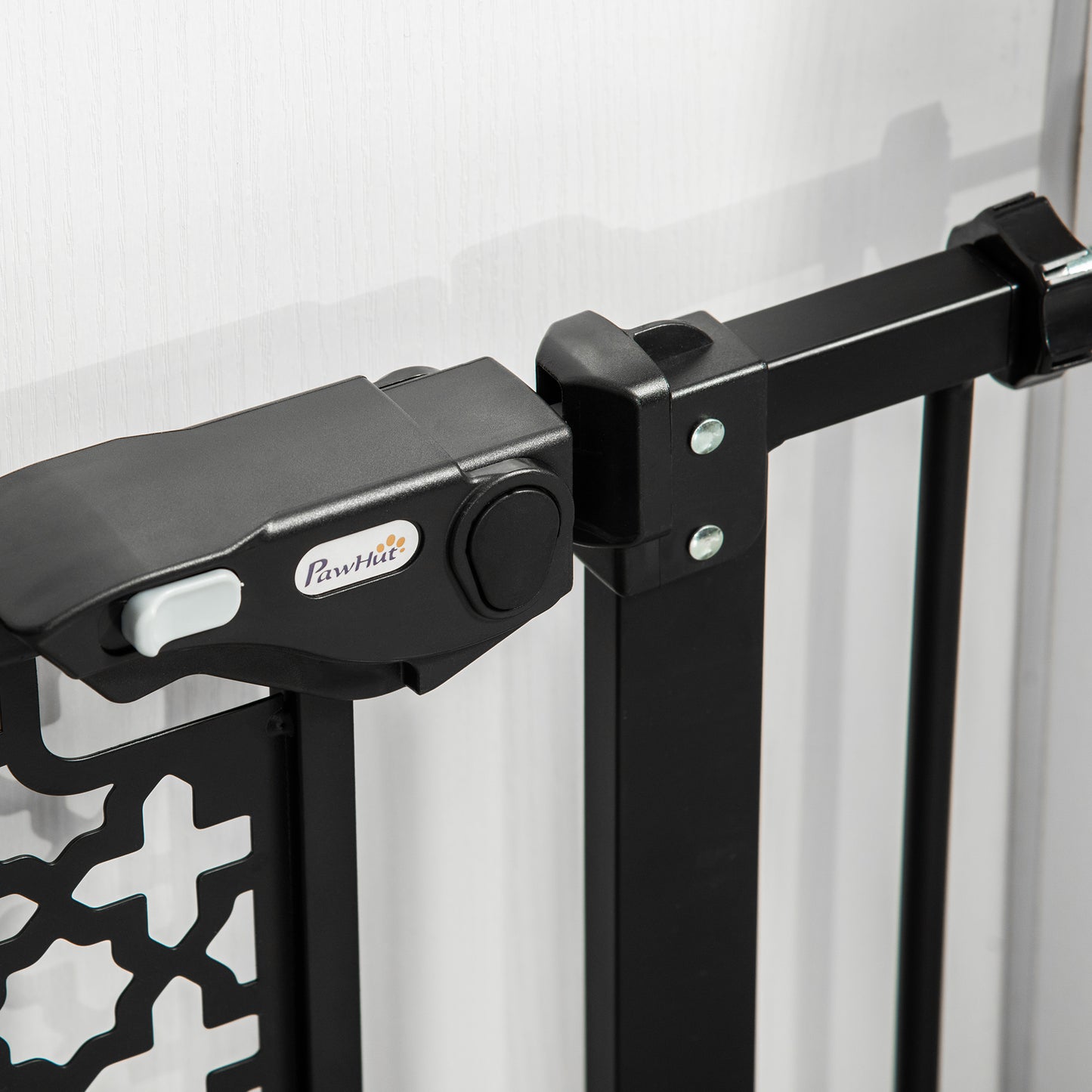 74-80 cm Pressure Fit Safety Gate for Doorways and Staircases, Dog Gate, Pet Barrier for Hallways with Auto Close