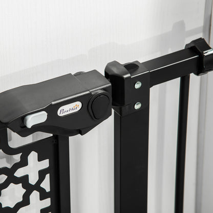 74-80 cm Pressure Fit Safety Gate for Doorways and Staircases, Dog Gate, Pet Barrier for Hallways with Auto Close