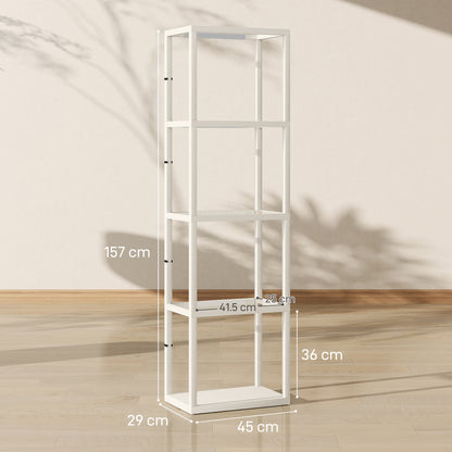 Four-Shelf Floor Lamp - Bleached Oak