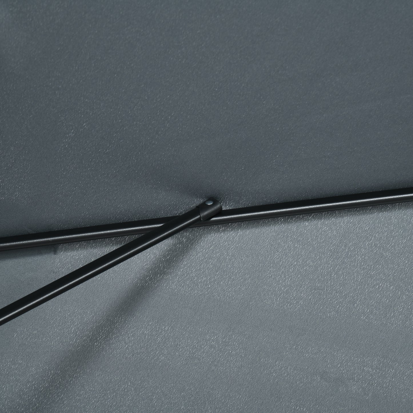 3x2m Garden Parasol Umbrella with Aluminium Pole, Tilt and Crank, Rectangular Outdoor Table Parasol Sun Shade for Patio
