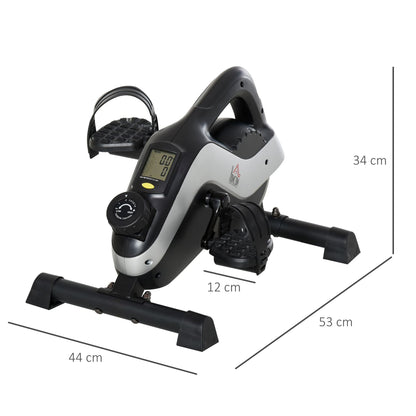 Portable Pedal Exerciser, Mini Exercise Bike with 8 Levels Magnetic Resistance and LCD Display