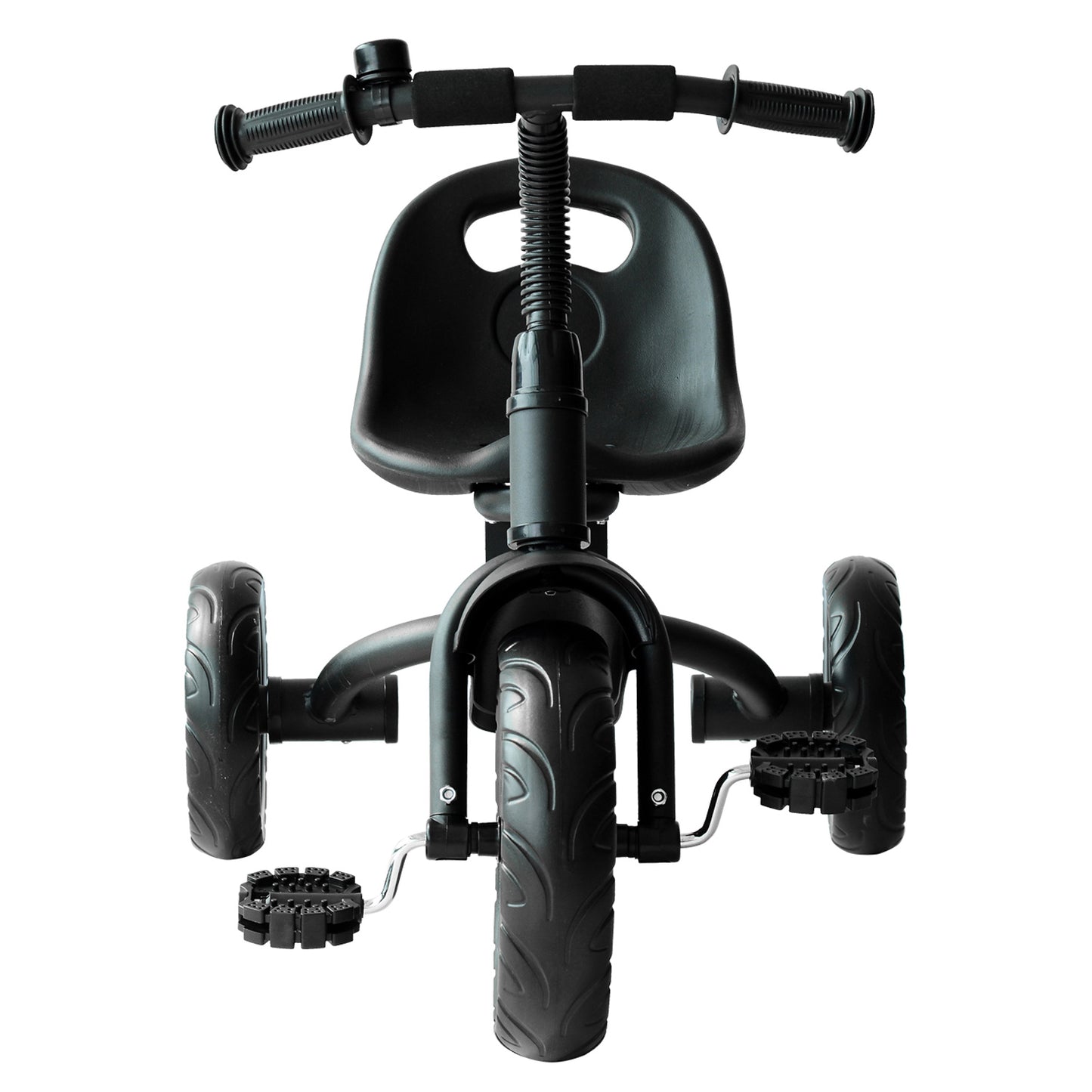 Baby Trike, Toddler Tricycle with Adjustable Seat, Children Ride on Toys 3 Wheels Bike with Bell for Kids 1.5-4 Years, Black