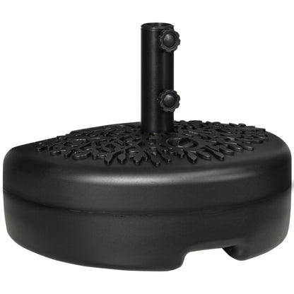 Water/Sand Fillable Half Parasol Umbrella Base - Black