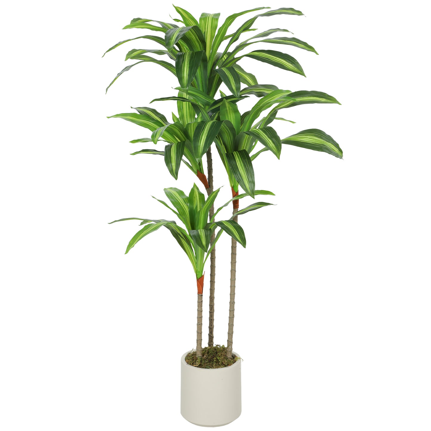 120cm Artificial Dracaena Tree with Bendable Trunks - Green