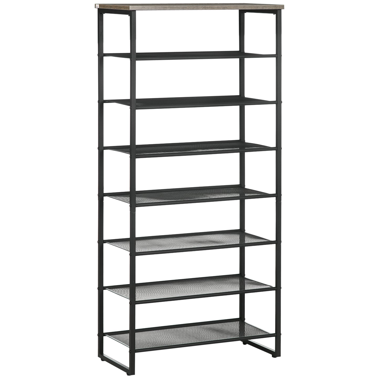 8-Tier Shoe Rack, Shoe Storage Organizer with Mesh Shelves