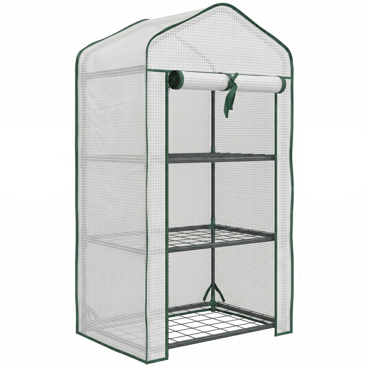 Three-Tier Mini Greenhouse - White