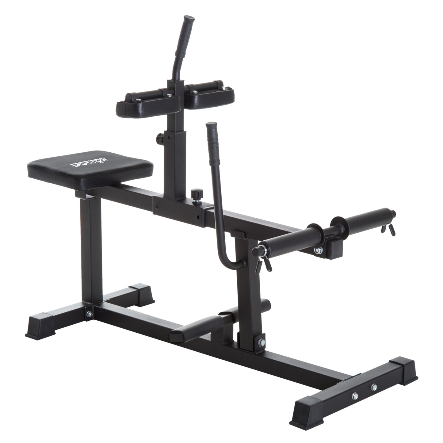 Seated Leg Extension Machine, Adjustable Leg Raise Machine and Curl Machine with Plate Loaded for Hip