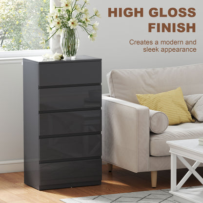 Chest of Drawers, 5-Drawer Storage Cabinets, Modern Dresser, Storage Drawer Unit for Bedroom