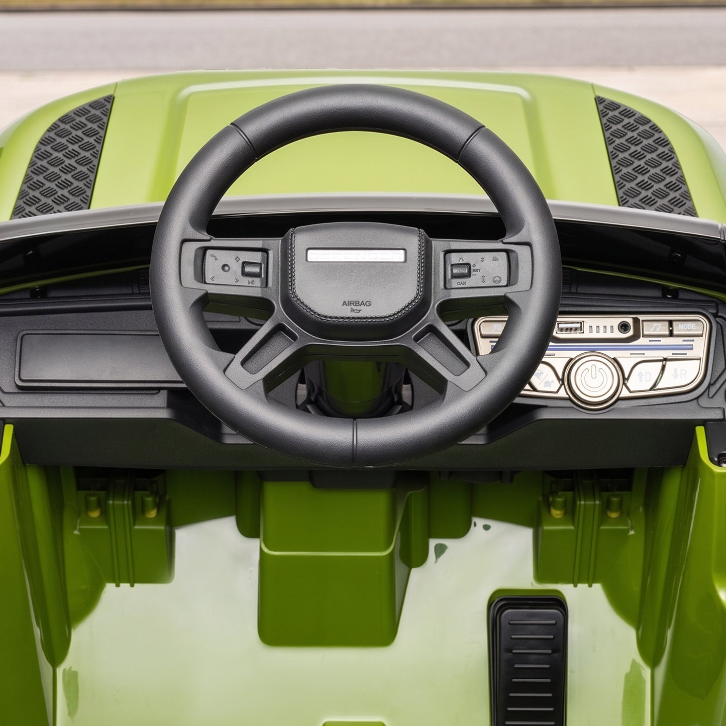 Land Rover Licensed 12V Kids Ride on Car with Remote, Suspension, Slow Start, 3 Speeds, Lights, Music, Horn, Green