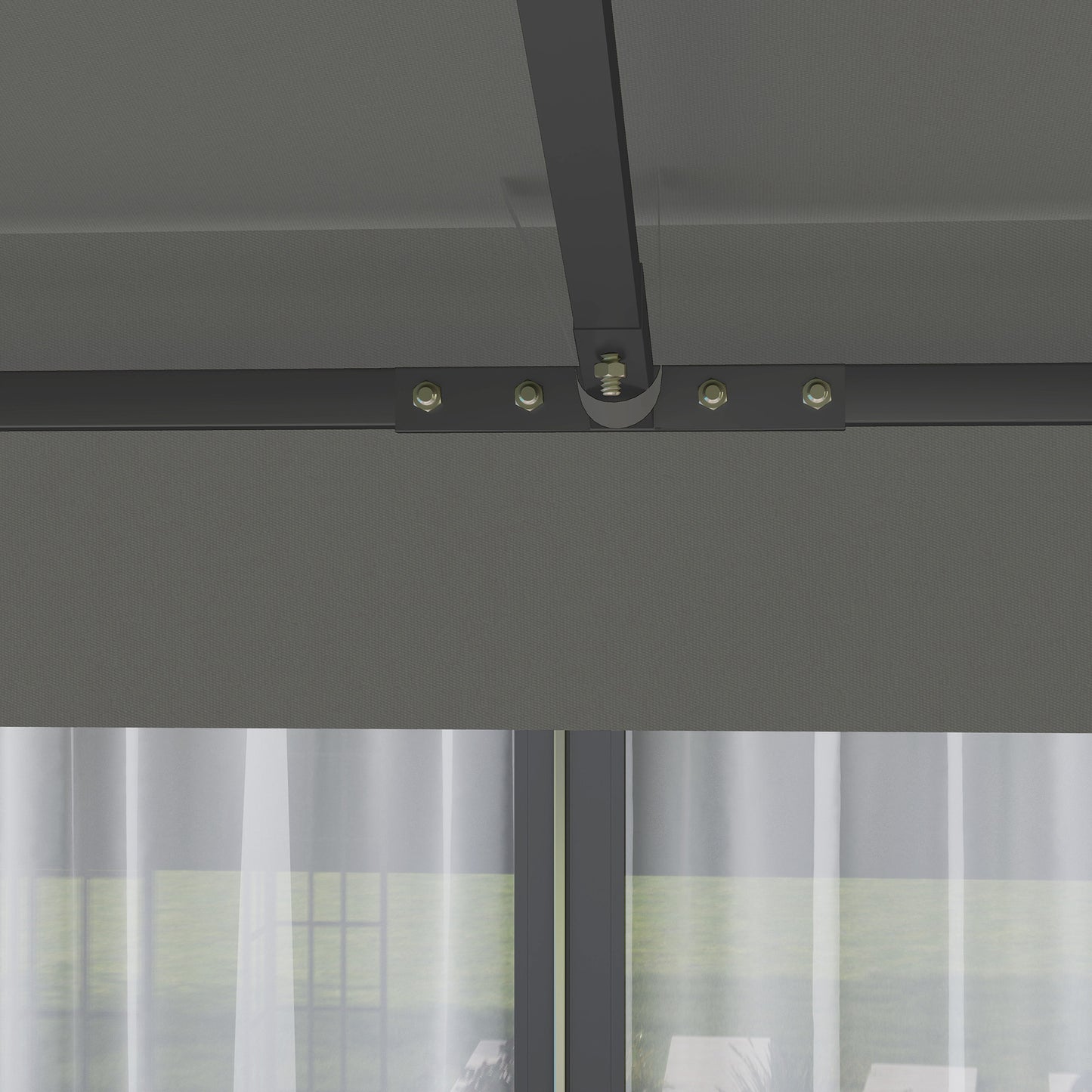 3 x 3(m) Gazebo Frame Replacement - Grey