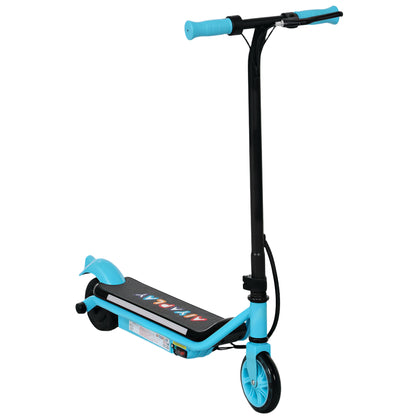 Electric Scooter for Kids Aged 6-14 Years, with Colourful Lights, Blue