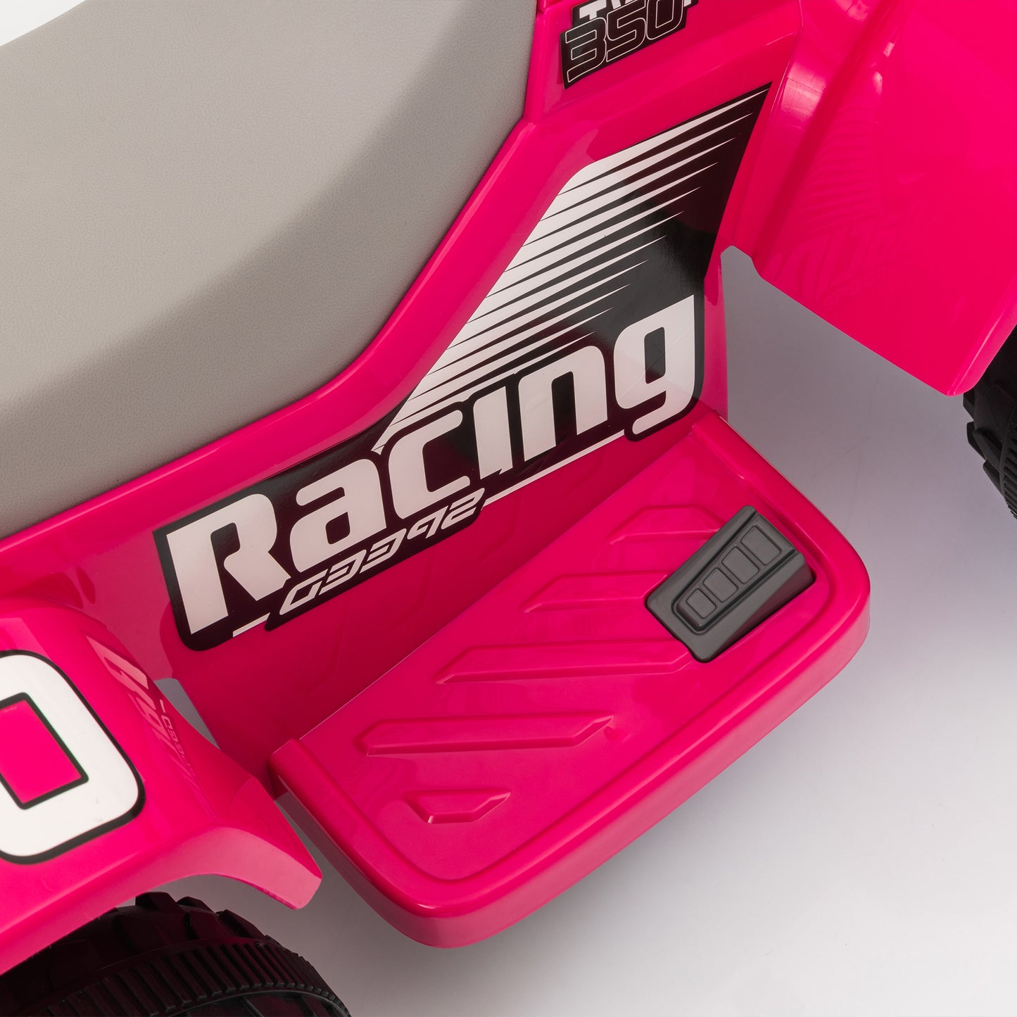 6V Electric Quad Bike for Kids, Ride On ATV w/ Forward/Reverse, Headlights, for Ages 18-36 Months, Pink