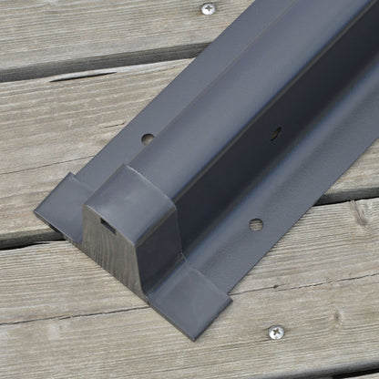 3 x 3(m) Cantilever Roma Parasol, Square Garden Umbrella with Cross Base, Crank Handle, Tilt