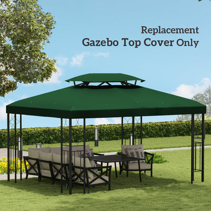 Gazebo Roof Replacement, for 3 x 4m Frames - Green