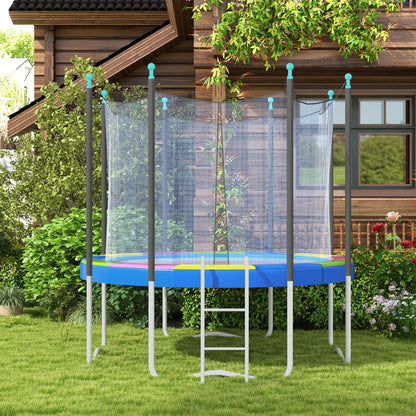 12FT Trampoline Spring Cover, Plastic Trampoline Pad Replacement with Elastic Cord, Waterproof