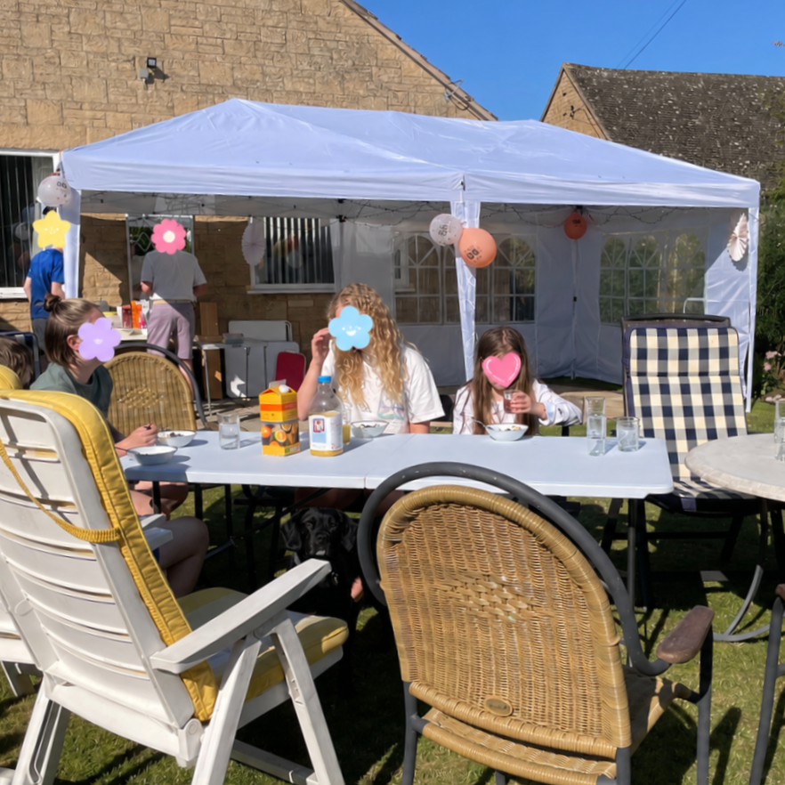 3 x 6 m Garden Pop Up Gazebo, Wedding Party Tent Marquee, Water Resistant Awning Canopy with Sidewalls, Windows, Carry Bag
