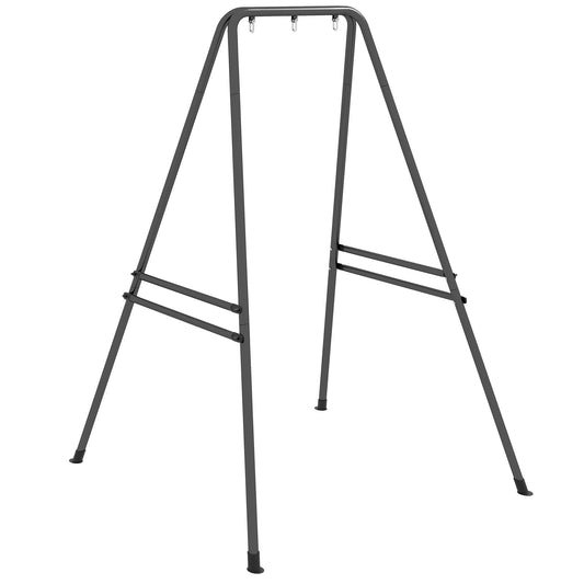 Hammock Chair Stand, Hanging Heavy Duty Metal Frame Hammock Stand for Hanging Hammock Air Porch Swing Chair, Egg Chair, Black