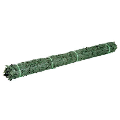 1-Piece Artificial Leaf Hedge Screen Privacy Fence Panel for Garden Outdoor Indoor Decor, Dark Green, 3M x 1.5M