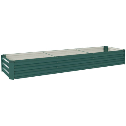 60 x 240cm Galvanised Steel Planter, with Open Bottom