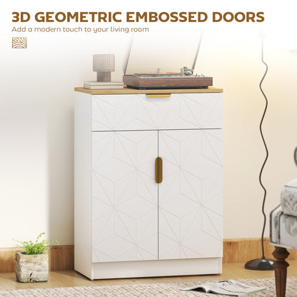 Sideboard Storage Cabinet, Modern Storage Cupboard with Drawer and Adjustable Shelf for Living Room, Kitchen, Dining Room