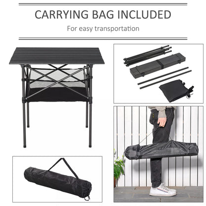 Outdoor Folding Camping Table W/ Storage Bag, Portable for Garden Beach Picnic