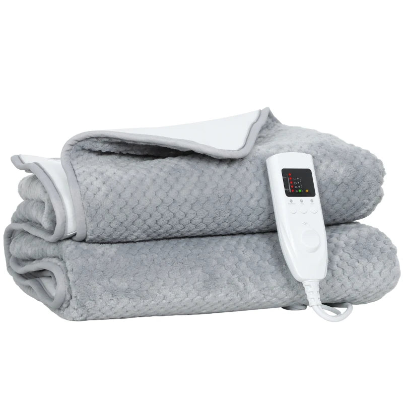 Heated Electric Blanket Throw with 5 Heating Levels for Christmas / Winter