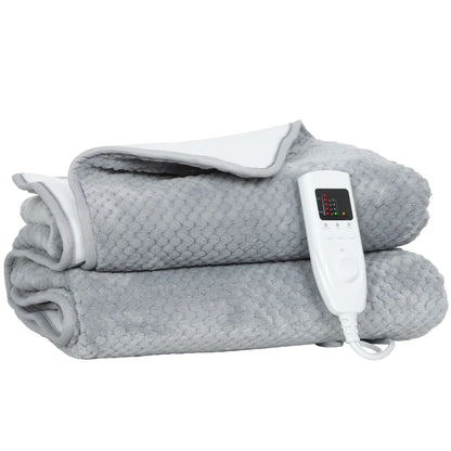 Heated Electric Blanket Throw with 5 Heating Levels for Christmas / Winter