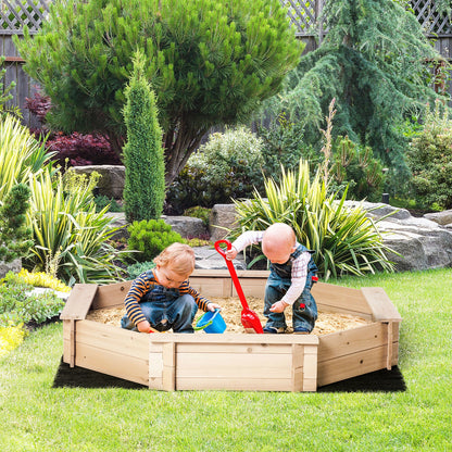 Octagonal Sandpit with Surrounding Benches