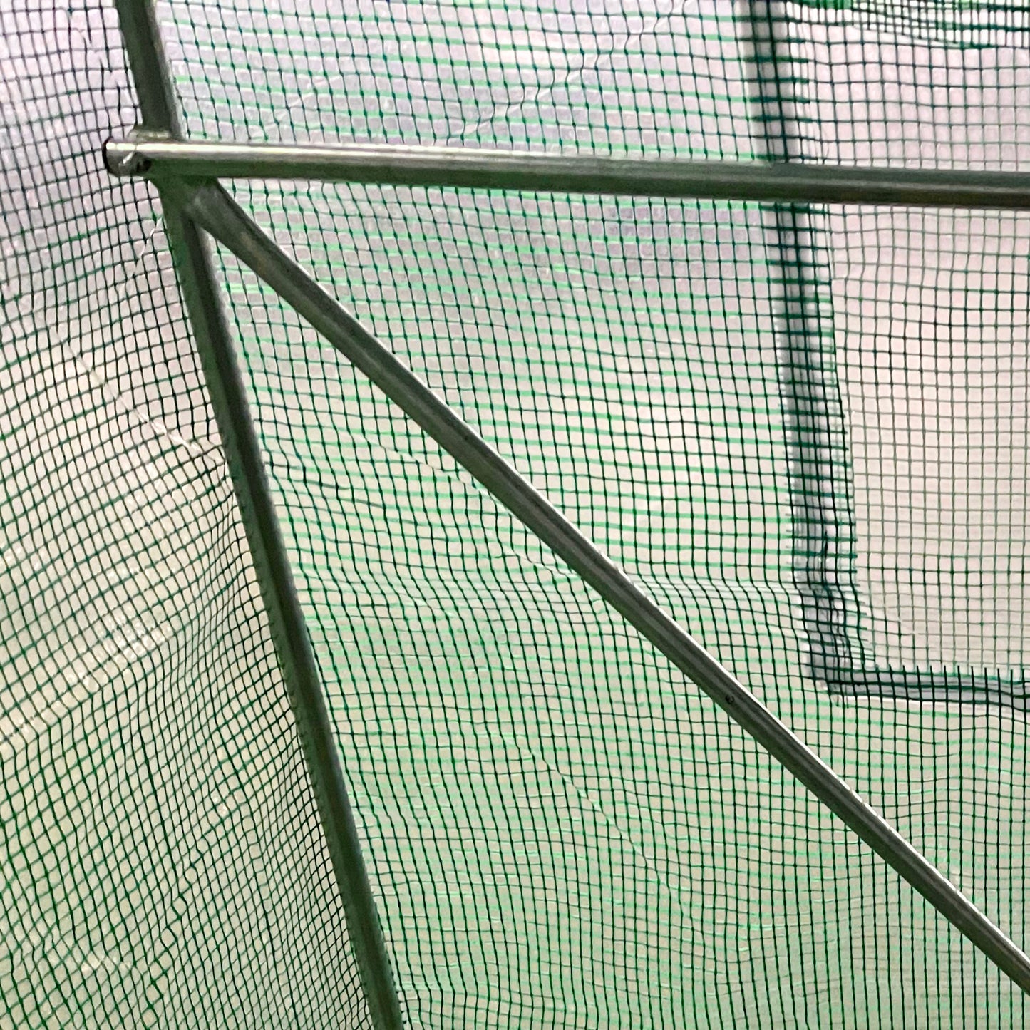 Walk-in Polytunnel Greenhouse, Outdoor Garden Tunnel Greenhouse Tent with Zipped Roll-Up Door and 8 Mesh Windows, 4 x 2M