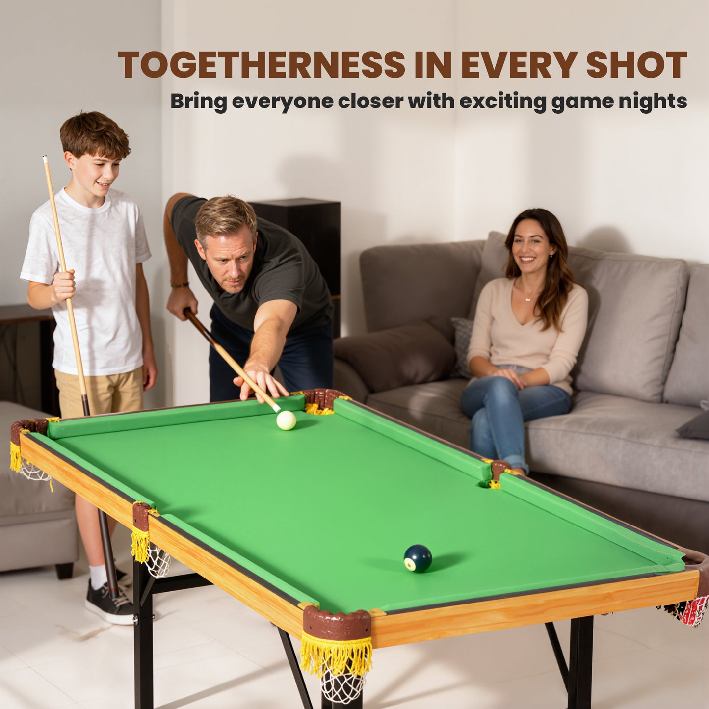 4FT Mini Folding Pool Billiards Table
