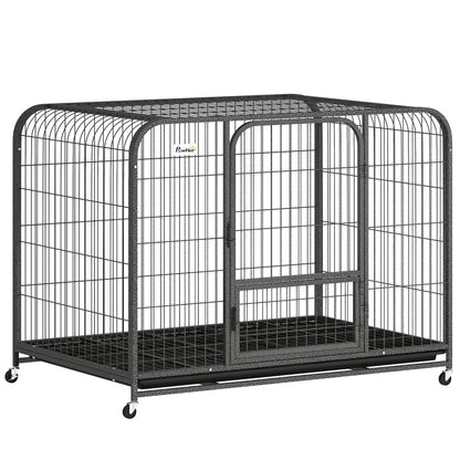 Heavy Duty Dog Crate,116 x 77 x 88 cm, Large Dog Cage for Small to Large Breeds