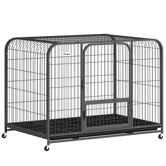 Heavy Duty Dog Crate,116 x 77 x 88 cm, Large Dog Cage for Small to Large Breeds