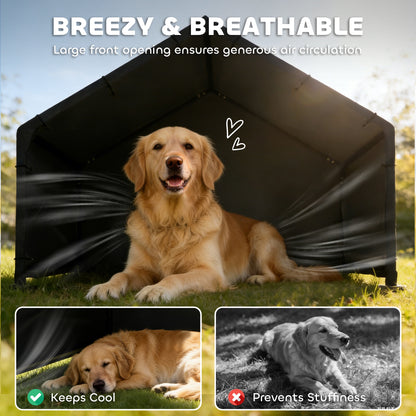 Dog Shade Shelter Outdoor, Dog House Outside with Canopy, Pet Tent for Small Medium Large Breeds
