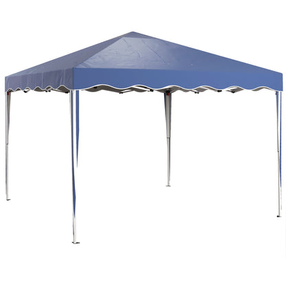 3 x 3cm Adjustable Height Pop-Up Gazebo, with Bag - Blue