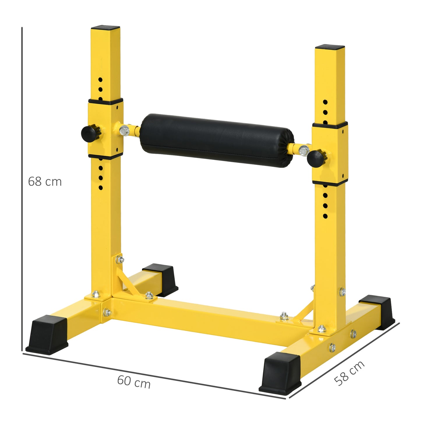 Bulgarian Split Squat Stand, 12-Level Adjustable Single Leg Squat Machine