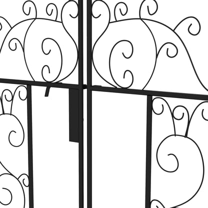 Outdoor Garden Arch with Double Gates, Metal Garden Arbor for Climbing Plants, Roses, Vines, Wedding Arch for Outdoor