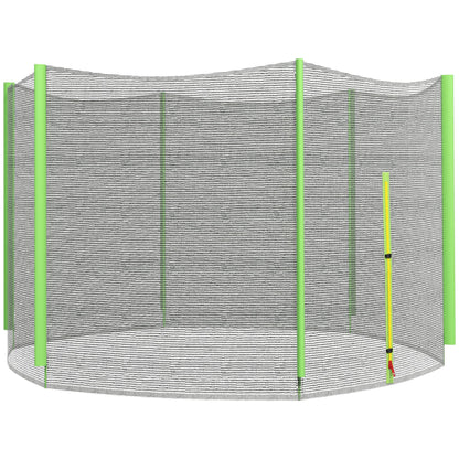 8ft Trampoline Net Replacement with 6 Plastic Pole Covers