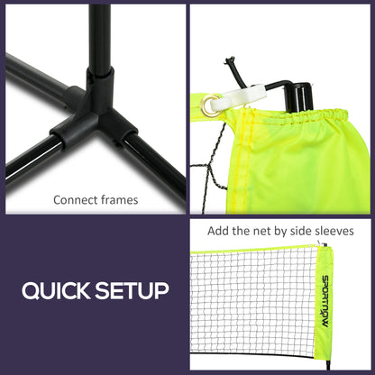 3m Badminton Net, Height Adjustable Outdoor Sports Net, with Carry Bag, for Tennis, Pickleball, Volleyball