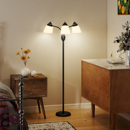 Arc Tree Floor Lamp with 3 Adjustable Rotating Lights and 3000K/4500K/6500K Colour Temperatures