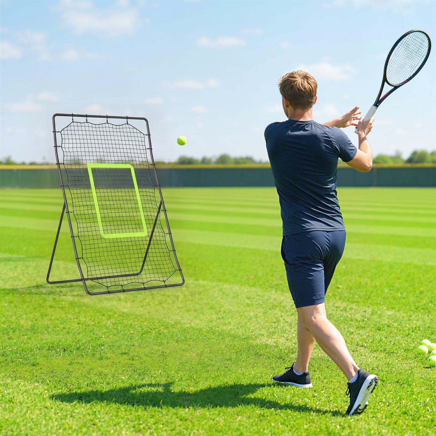 Baseball Rebounder Net Teens Adults Game Spot Softball Training Aid Practise Target Strike Shot Goal Play