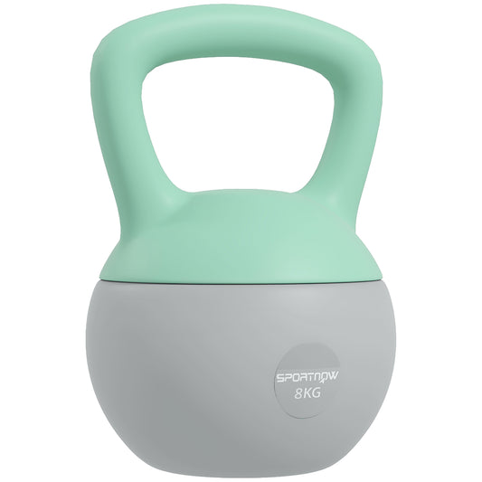 8KG Kettlebell, Soft Kettle Bell with Non-Slip Handle for Home Gym Weight Lifting and Strength Training