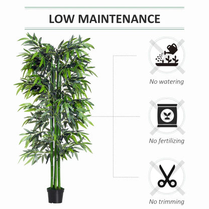 Artificial Bamboo Tree Plant with Nursery Pot (1.8M/6FT)