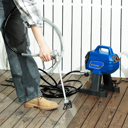 Airless Paint Sprayer, Thinning-Free Electric Paint Spray Gun for Walls, Fences & DIY Projects, Dark Blue