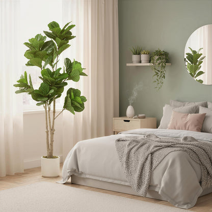 180cm Artificial Fiddle Leaf Fig Tree - Green