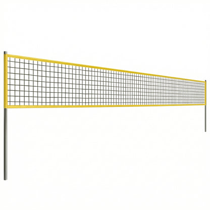Portable Volleyball Net Set with Adjustable Height Steel Poles, Volleyball, Boundary Line and Carrying Bag for Beach
