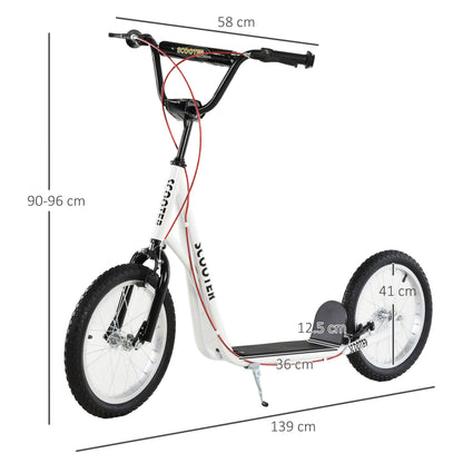 Kick Scooters for Kids with Adjustable Height, Anti-Slip Deck, Dual Brakes, Rubber Tyres