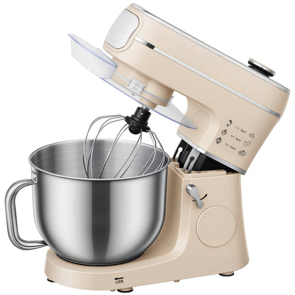 Stand Mixer, 6L 1400W Tilt-Head Food Mixer with 11 Speeds, Pulse & Fermentation Function, LED Display, Cream