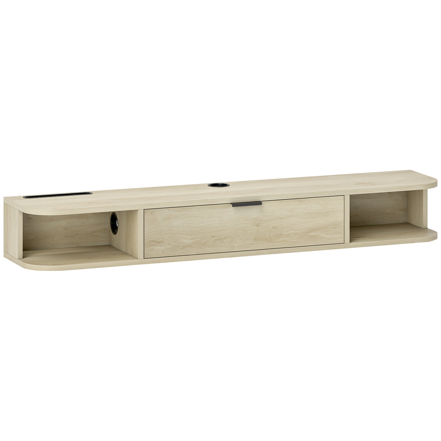 120 cm Floating TV Unit for TVs up to 50 Inch - Natural