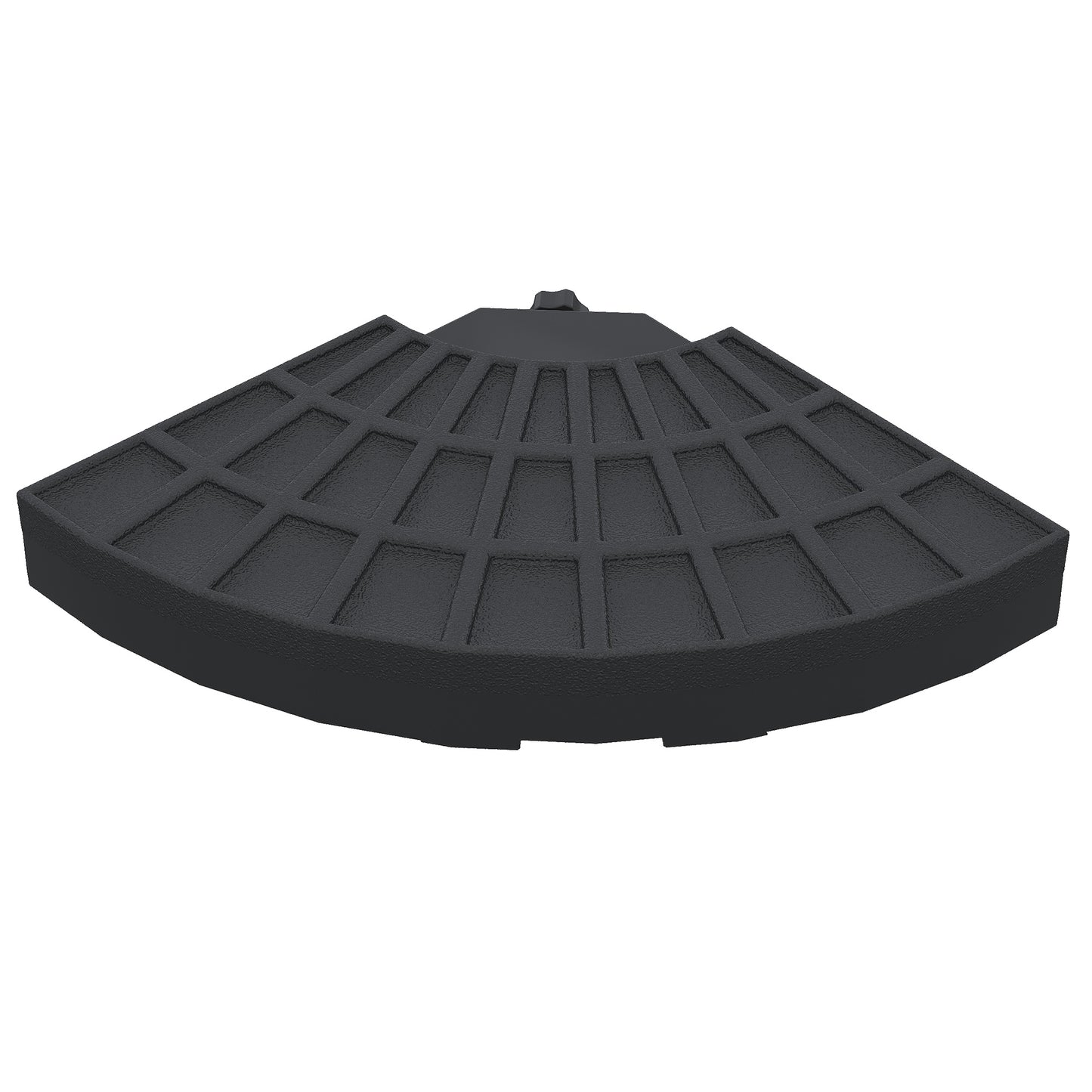 4 PCs 70KG Portable Round Parasol Base Umbrella Cross Stand Weights Holder Sand or Water Filled Outdoor Garden Patio