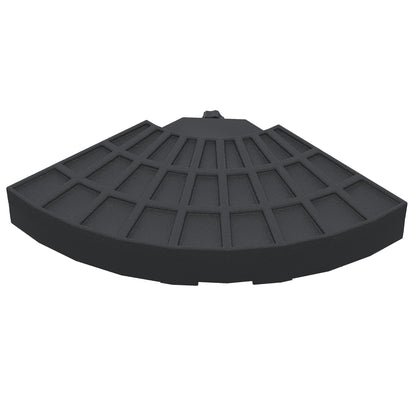4 PCs 70KG Portable Round Parasol Base Umbrella Cross Stand Weights Holder Sand or Water Filled Outdoor Garden Patio